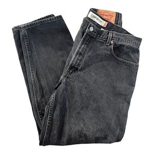 Black Levis 560 Comfort Fit 36x32 Tapered Leg Jeans Mexico 2005 Y2K